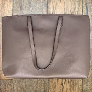 Faux Leather Tote Shoulder Bag, New
